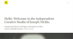 Desktop Screenshot of josephnicklo.com